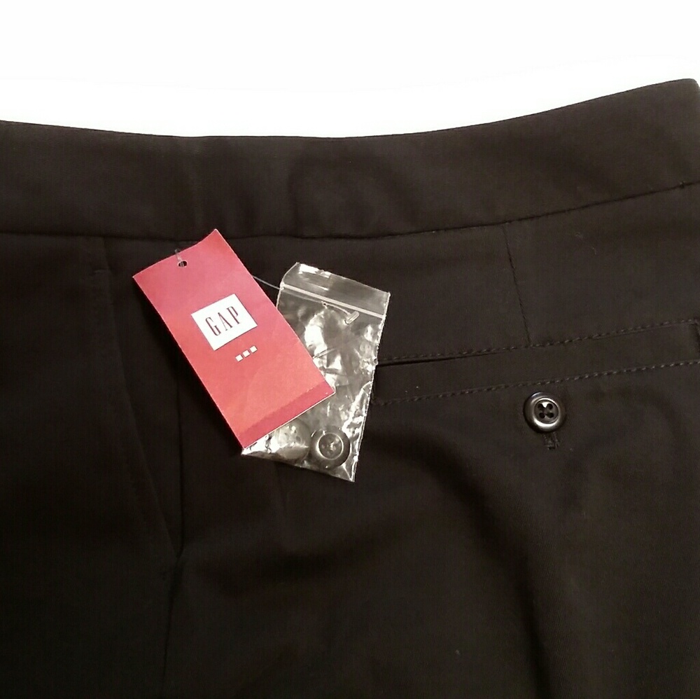 NEW.Gap Women Straight leg Black Pants